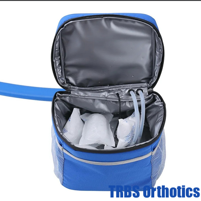 Sistema de terapia de frío Sistema de máquina de hielo para la recuperación de la cirugía de rodilla ACL - bomba silenciosa, kit flexible, portátil, máquina de hielo de rodilla, ideal para lesiones deportivas, dolores de rodilla, tensión y rigidez, espuela proveedor