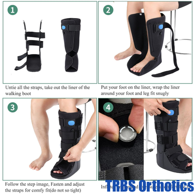 Botas Cam Walker Hombres y mujeres Botas de fractura Botas médicas Botas de caminata larga Botas de dedos rotas proveedor